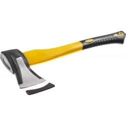 Топор-колун STAYER "PROFESSIONAL" кованый с двухкомпонентной фиберглассовой рукояткой, "ушастый", 1кг/450мм 20623-10