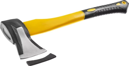 Топор-колун STAYER "PROFESSIONAL" кованый с двухкомпонентной фиберглассовой рукояткой, "ушастый", 1кг/450мм 20623-10 купить в Кургане