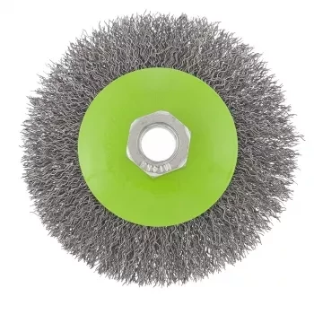 Щетка для УШМ 100 мм М14 &quot;тарелка&quot; витая проволока СИБРТЕХ 746087 купить в Кургане