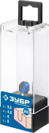 ЗУБР 9.5 x 8 мм, радиус 4.8 мм, фреза пазовая галтельная, Профессионал (28751-9.5-8) купить в Кургане