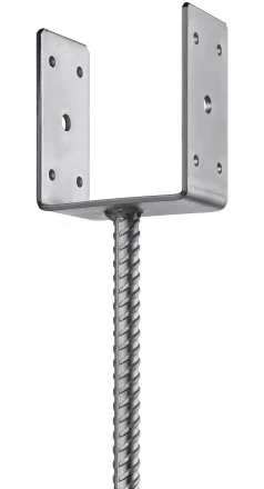 ЗУБР ОС-U, 101 x 120 x 60 мм, U-образное основание столба (310286-100) купить в Кургане