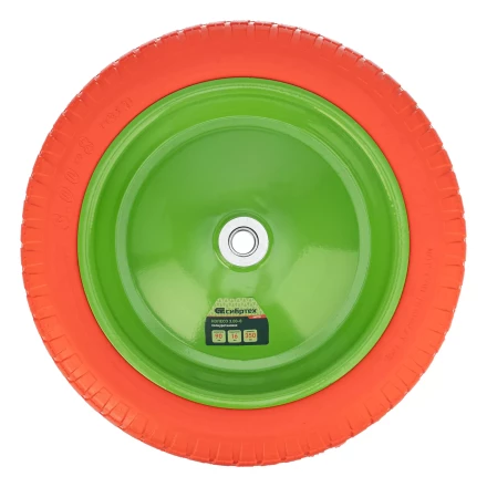 Колесо полиуретановое Сибртех 3.00-8, длина оси 90 мм, подшипник 16 мм, 689755 купить в Кургане