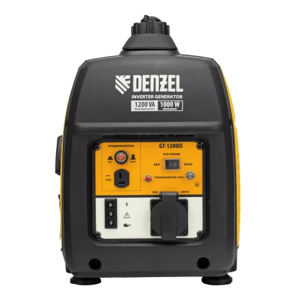 Генератор инверторный Denzel GT-1200iS, 1.2 кВт, 230 В, бак 2.4 л, закрытый корпус, ручной старт купить в Кургане