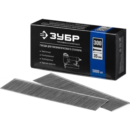 Гвозди тип 300, 35 мм, особотвердые, ЗУБР &quot;ПРОФЕССИОНАЛ&quot; 31830-35, 5000 шт 31830-35 купить в Кургане