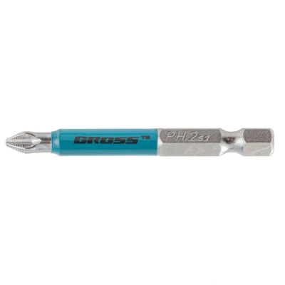 Набор бит РН2 х 60, сталь S2, 10 шт. Gross 11300