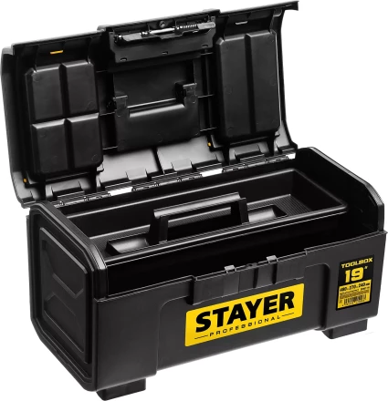 Ящик для инструмента &quot;TOOLBOX-19&quot; пластиковый, STAYER Professional 38167-19 купить в Кургане