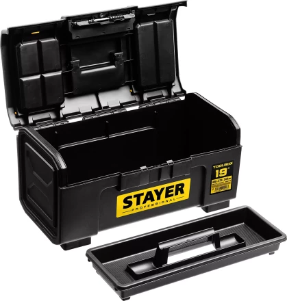 Ящик для инструмента &quot;TOOLBOX-19&quot; пластиковый, STAYER Professional 38167-19 купить в Кургане