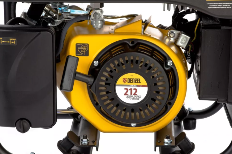 Генератор инверторный GT-2500iF, 2.5 кВт, 230 В, бак 5 л, открытый корпус, ручной старт Denzel 94704 купить в Кургане