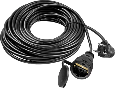 ЗУБР КГ-325-Ш, КГ, 3 х 2.5 мм2, 20 м, IP44, 4000 Вт, силовой удлинитель-шнур, Профессионал (55017-20) купить в Кургане