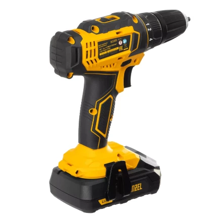 Дрель-шуруповерт аккумуляторная Denzel 26116, CDL-18-02BM, Li-Ion, 18 В, 2 аккумулятор купить в Кургане