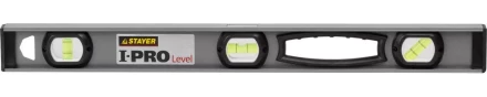 Уровень STAYER &quot;PROFESSIONAL&quot; I-PROLevel, усилен рельс с ручками, утолщен особопрочн профиль, точность 1мм/м, 3 ампулы, 60см 3477-060 купить в Кургане