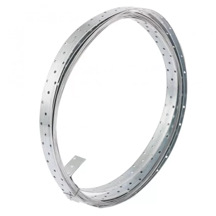 Лента перфорированная монтажная 2 мм LM 3см х 10м отверстие 4,5–5 мм цинк Россия Сибртех 46581 купить в Кургане