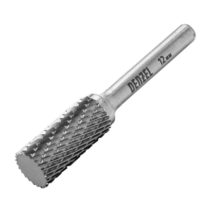 Борфреза по металлу твердосплавная, цилиндрическая, тип-А, 12 мм// Denzel 72003 купить в Кургане