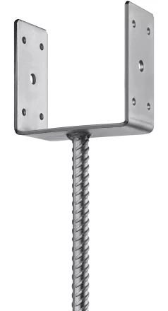 ЗУБР ОС-U, 121 x 120 x 60 мм, U-образное основание столба (310286-120) купить в Кургане