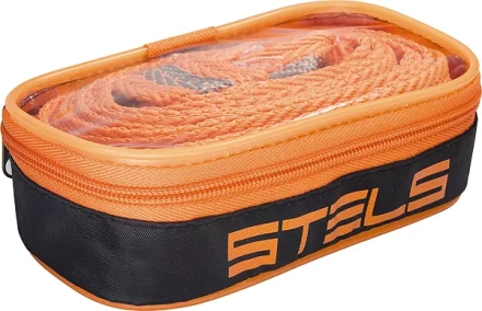 Трос буксировочный 3,5 тонны 2 крюка сумка на молнии STELS Россия 54379 купить в Кургане