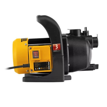 Садовый поверхностный насос Denzel GPL600, 600 Вт, 3000 л/ч, подъем 35 м, пластик 97301 купить в Кургане