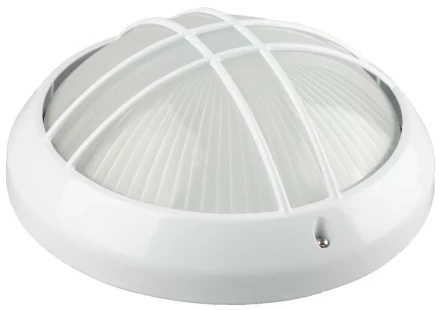 Светильник уличный СВЕТОЗАР &quot;ОРБИТА&quot; влагозащищенный, цвет белый, 100Вт SV-57313-W купить в Кургане