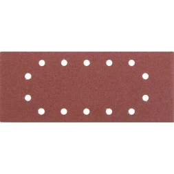 Лист шлифовальный универсальный STAYER "MASTER" на зажимах, 14 отверстий по периметру, для ПШМ, Р100, 115х280мм, 5шт 35469-100