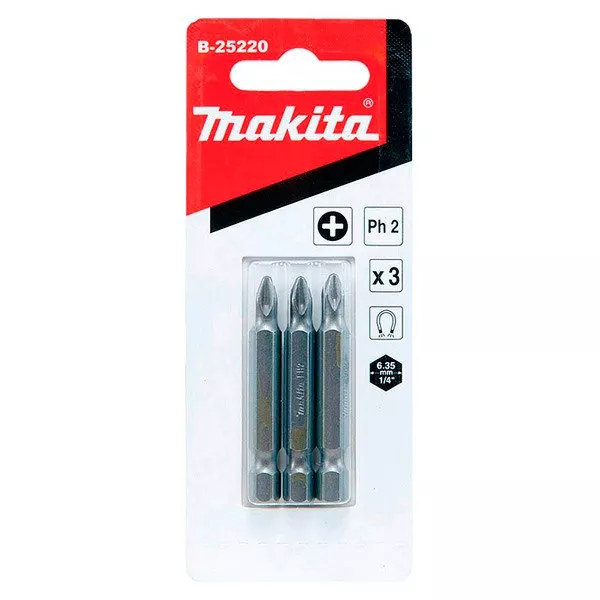 Биты Makita PH2 50мм 3шт (B-25220) купить в Кургане