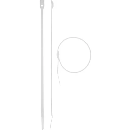 Кабельные стяжки белые КОБРА, с плоским замком, 2.5 х 155 мм, 50 шт, нейлоновые, ЗУБР 30930-25-155 купить в Кургане