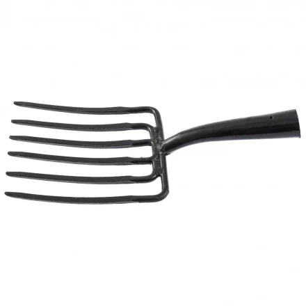 Вилы копальные шестирогие 195 х 220 мм удлиненная тулейка без черенка Россия 63839 купить в Кургане