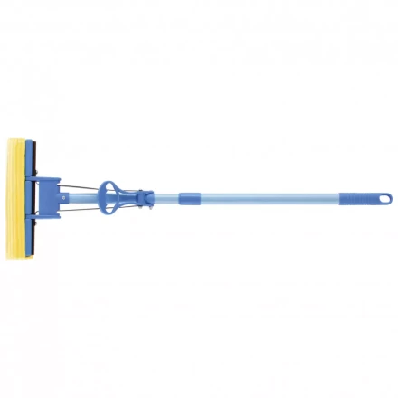 Швабра отжимная 115 см губка PVA 27 x 5,5 x 6 см телескопическая рукоятка голубая Elfe 93516 купить в Кургане