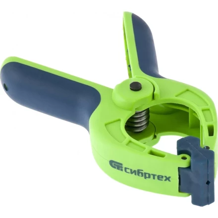 Струбцина клещеобразная 1-5/8 пластиковый корпус двухкомпонентные рукоятки усиленная пружина 42 мм Сибртех 20784 купить в Кургане