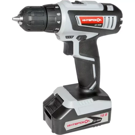 Дрель-шуруповерт ИНТЕРСКОЛ ДА-18ЭР аккумулятора х2 (1.5Ач) купить в Кургане