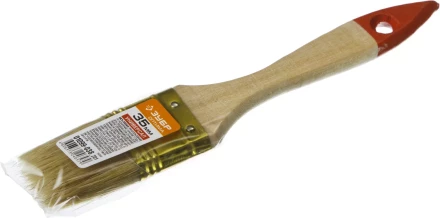 Кисть плоская ЗУБР &quot;УНИВЕРСАЛ-ОПТИМА&quot;, светлая щетина, деревянная ручка, 35мм 01099-038_z01 купить в Кургане