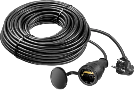ЗУБР КГ-325-Ш, КГ, 3 х 2.5 мм2, 30 м, IP44, 4000 Вт, силовой удлинитель-шнур, Профессионал (55017-30) купить в Кургане