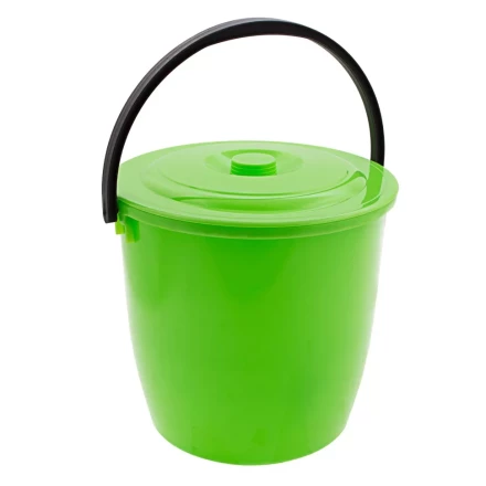 Ведро пластмассовое круглое 13 л, с крышкой, Light Elfe 92940 купить в Кургане