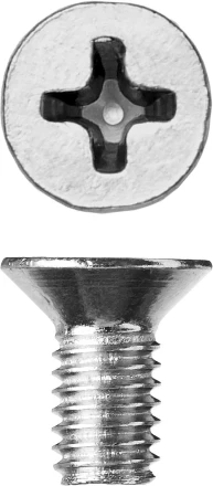 Винт ЗУБР &quot;МАСТЕР&quot; DIN 965, класс прочности 4.8, оцинкованный, M5x12мм, 5кг 303110-05-012 купить в Кургане