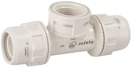 Тройник ЗУБР &quot;ШиреФит&quot; переходной &quot;штуцер с гайкой - внутренняя резьба - штуцер с гайкой&quot;, 26мм-3/4&quot;-26мм 51502-26-3/4-26 купить в Кургане