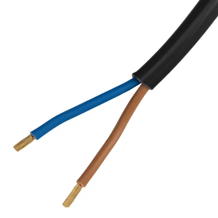 Шнур сетевой Denzel Energy Series, ПВС, 1,5 м, 2 x 1 мм, с неразборной вилкой, черный, 3 м, 37661 купить в Кургане