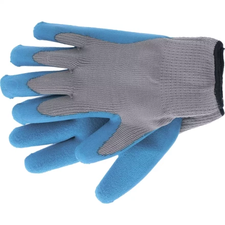 Перчатка двойная утеплённая латексное рельефное покрытие 127 г Сибртех артикул 68611 купить в Кургане