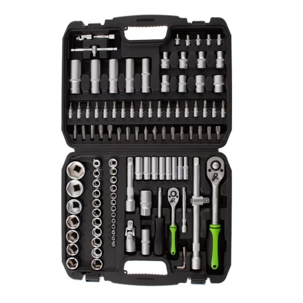 Набор инструмента 108 предметов, 1/2&quot;, 1/4&quot; Сибртех 13498 купить в Кургане