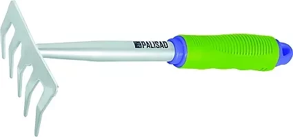 Грабли 5-зубые 110x280 мм обрез. рукоятка может использ. в сборе с ручкой 63016 63017  PALISAD 63003 купить в Кургане