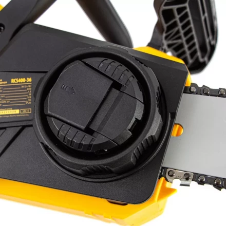 Цепная пила аккумуляторная бесщеточная RCS400-36, Li-ion, 36 В, 4 Ач, шина 400 мм Denzel 58610 купить в Кургане