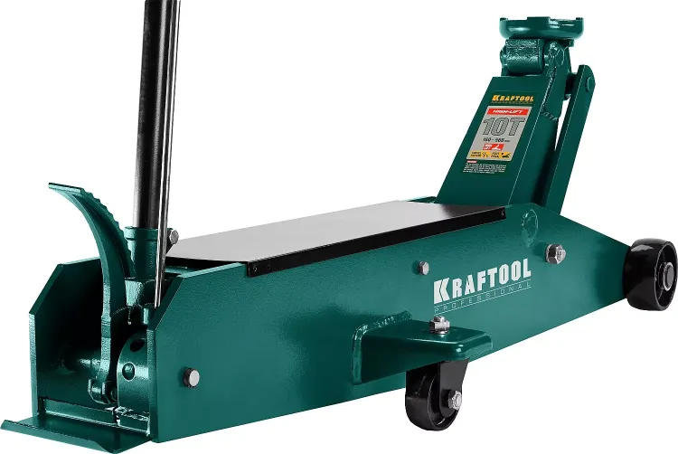 Домкрат гидравлический подкатной "High-Lift", удлиненный, 10т, 160-560мм, KRAFTOOL 43455-10 43455-10 купить в Кургане