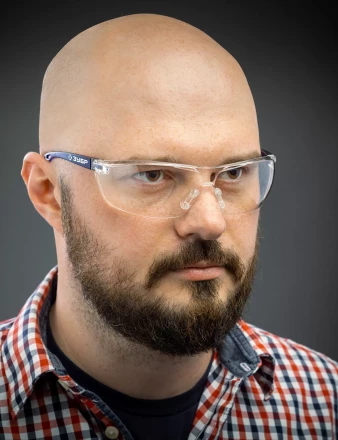 ЗУБР БОЛИД, открытого типа, прозрачные, сферические стёкла устойчивые к запотеванию, защитные очки, Профессионал (110485) купить в Кургане