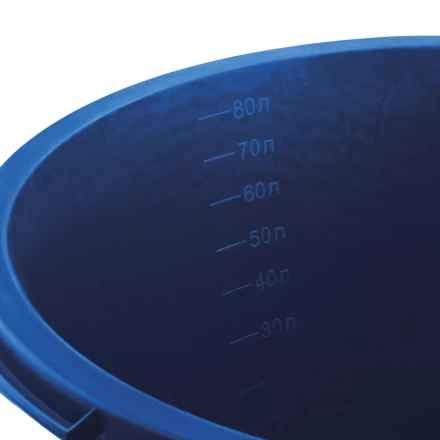 ЗУБР 90 л, первичный высокопрочный пластик, усиленный круглый строительный таз (06094-90) купить в Кургане