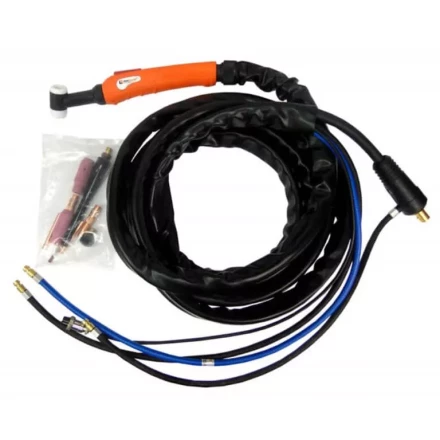 Горелка UnoTIG 18 8м разъем 35мм2 с кнопкой ж/охл FoxWeld купить в Кургане