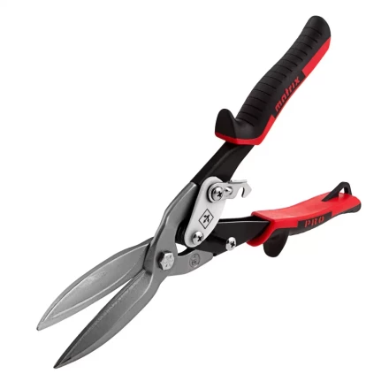 Ножницы по металлу Matrix 78328, удлиненные, 290 мм, прямой рез, CrMo, двухкомпонентные обрезиненные рукоятки, PRO купить в Кургане