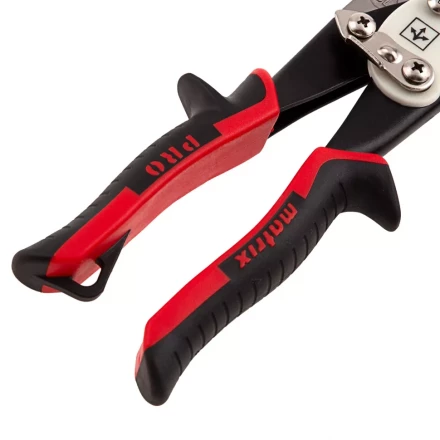 Ножницы по металлу Matrix 78328, удлиненные, 290 мм, прямой рез, CrMo, двухкомпонентные обрезиненные рукоятки, PRO купить в Кургане