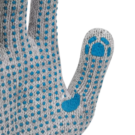 Перчатки трикотажные с ПВХ точкой, 5 пар в упаковке, БОПП-пакет, 7 класс// Россия 67837 купить в Кургане