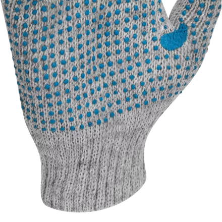 Перчатки трикотажные с ПВХ точкой, 5 пар в упаковке, БОПП-пакет, 7 класс// Россия 67837 купить в Кургане