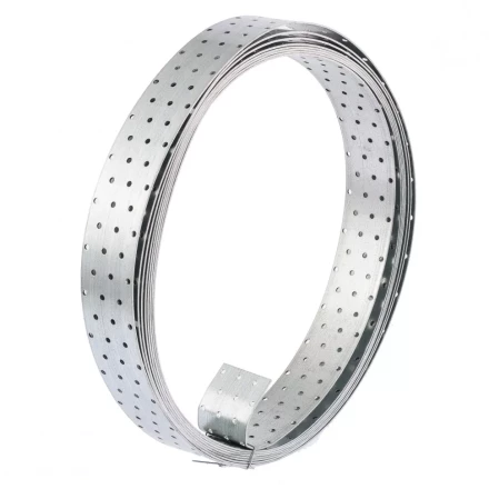 Лента перфорированная монтажная 2 мм LM 6см х 10м отверстие 4,5–5 мм цинк Россия Сибртех 46584 купить в Кургане