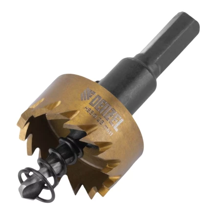 Коронка по металлу HSS, 28 мм, нитридтитановое покрытие Denzel 724106 купить в Кургане