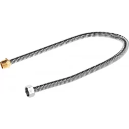 Подводка ЗУБР &quot;ЭКСПЕРТ&quot; сильфонная из нержавеющей стали, для воды, г/ш  (гайка-штуцер), 1/2&quot;, 0,6м 51011-G/S-060