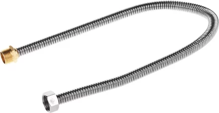 Подводка ЗУБР "ЭКСПЕРТ" сильфонная из нержавеющей стали, для воды, г/ш  (гайка-штуцер), 1/2", 0,6м 51011-G/S-060 купить в Кургане